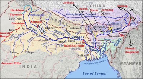 ganaga river system - tributaries ganga yamuna | PMF IAS