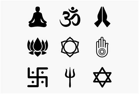 Religious Symbols Png - 5 Main Religions Symbols, Transparent Png - kindpng