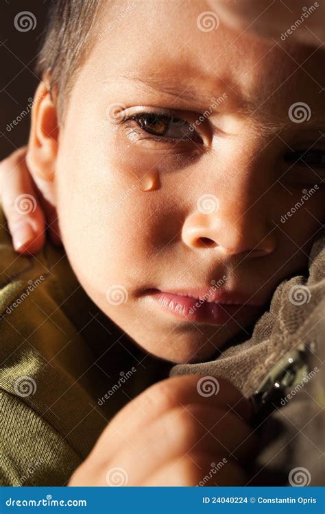 Sad child crying stock photo. Image of face, child, thinking - 24040224