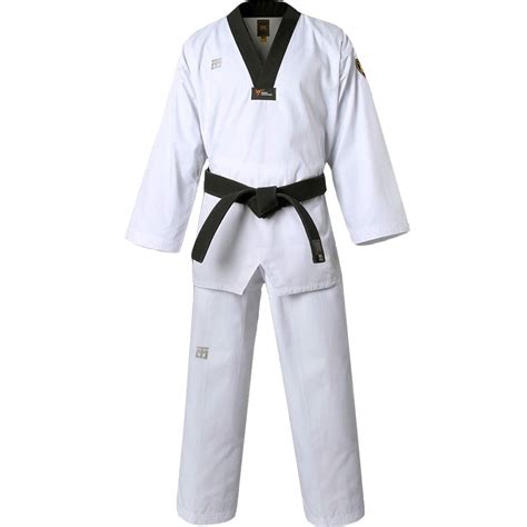 Buy Mooto Korea Taekwondo MTX S2 Uniform Black BK V-Neck Dobok White ...