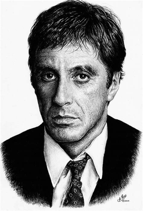 Al Pacino Drawing - Pacino Scarface by Andrew Read | Scarface ...