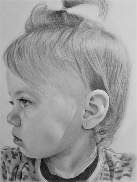 Precious Baby Face Drawing by Elizabeth Seta | Saatchi Art