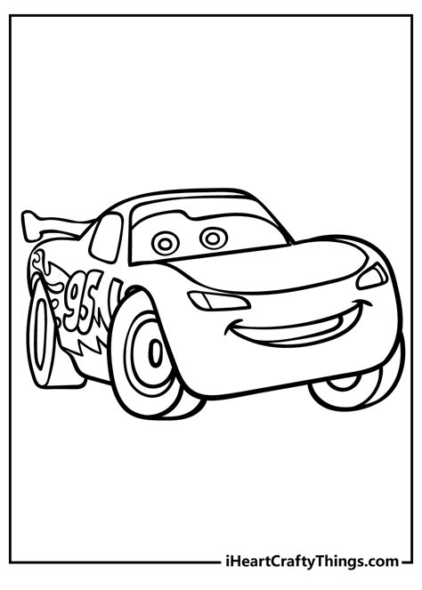 Lightning Mcqueen Face Coloring Pages