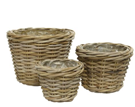 Rattan baskets - Oikia Mykonos Home Deco