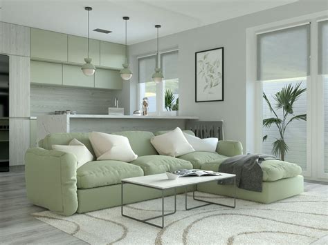 Sage Green Living Room Set | Baci Living Room