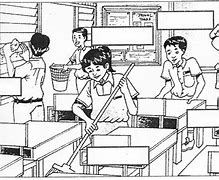 Image result for Gambar Sekolah Kartun Hitam Putih