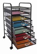 Image result for 6 Drawer Wire Cart