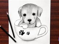 Image result for Cute Dog Paintings