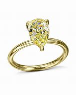 Image result for Yellow Diamond Pear Shape Wedding Ring