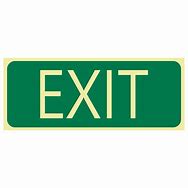 Image result for Exit Safety Sign