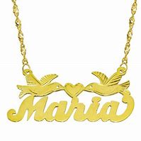 Image result for Custom 14K Gold Name Necklace