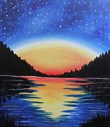 Image result for Canvas Painting Ideas Easy Sunset