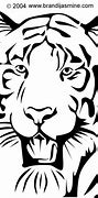 Image result for Tiger Face Stencil