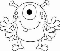 Image result for Monster Clip Art Black and White