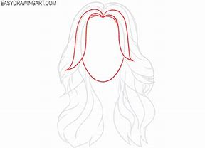 Image result for How to Draw Long Wavy Hair