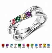 Image result for Personalized Family Birthstone Rings