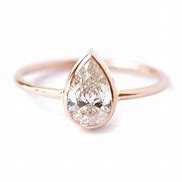 Image result for Pear-Shaped Ring with Solitaiire Diamond