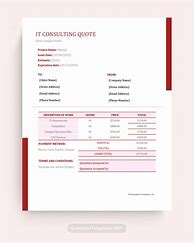 Image result for Software Consultant Quote Template