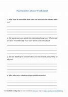 Image result for Narcissistic Abuse Recovery Worksheet