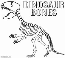 Image result for Dinosaur Skeleton Printable