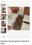 Image result for Oval Glass Top Dining Table