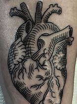 Image result for Realistic Human Heart Tattoo