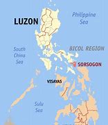 Image result for Map of Sorsogon Province