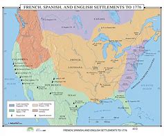 Image result for Map of USA 1776