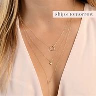 Image result for Layered Dainty Necklaces