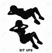 Image result for Sit Up Clip Art