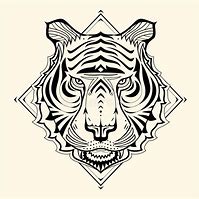 Image result for Zentangle Tiger