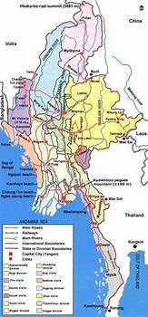 Image result for Rivers in Myanmar Map