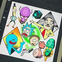 Image result for Rick and Morty Drawing