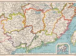 Image result for Map of Southern China and Hong Kong