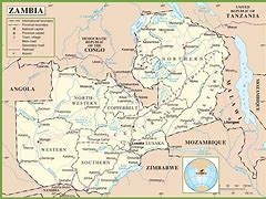 Image result for Zambia Map Africa