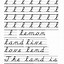 Image result for Cursive Worksheets Johnson