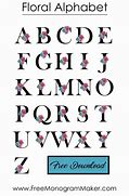 Image result for Monogram Letter Fonts Alphabet