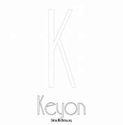 Image result for Keyon Name Stencil Font