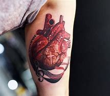 Image result for Realistic Human Heart Tattoo