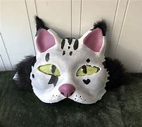 Image result for Black and White Cat Mask