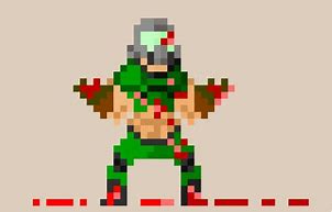 Image result for Doom Logo Pixel Art