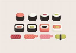 Image result for Sushi Vector Art