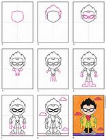 Image result for How to Draw the Teen Titans