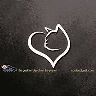 Image result for Cat Heart Decal