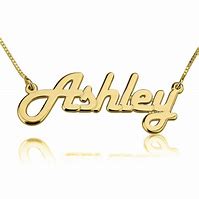 Image result for Custom 14K Gold Name Necklace