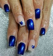 Image result for Blue Glitter Nail Designs