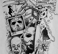 Image result for Horror Movie Character Tattoo Drawings