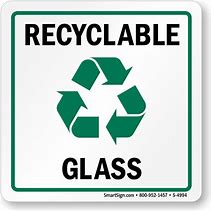 Image result for Glass Waste Label