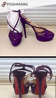 Image result for Purple Christian Louboutin Heels