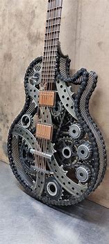 Image result for Metal Guitar Sculpture